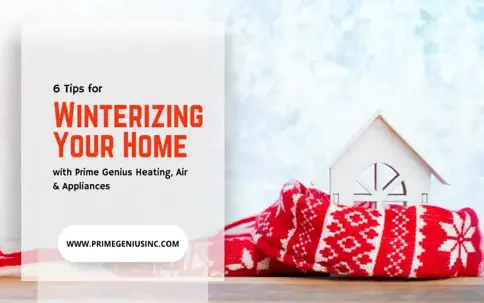 A winter-themed graphic promoting home winterizing tips.