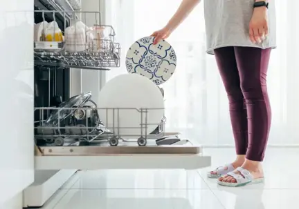 A dishwasher